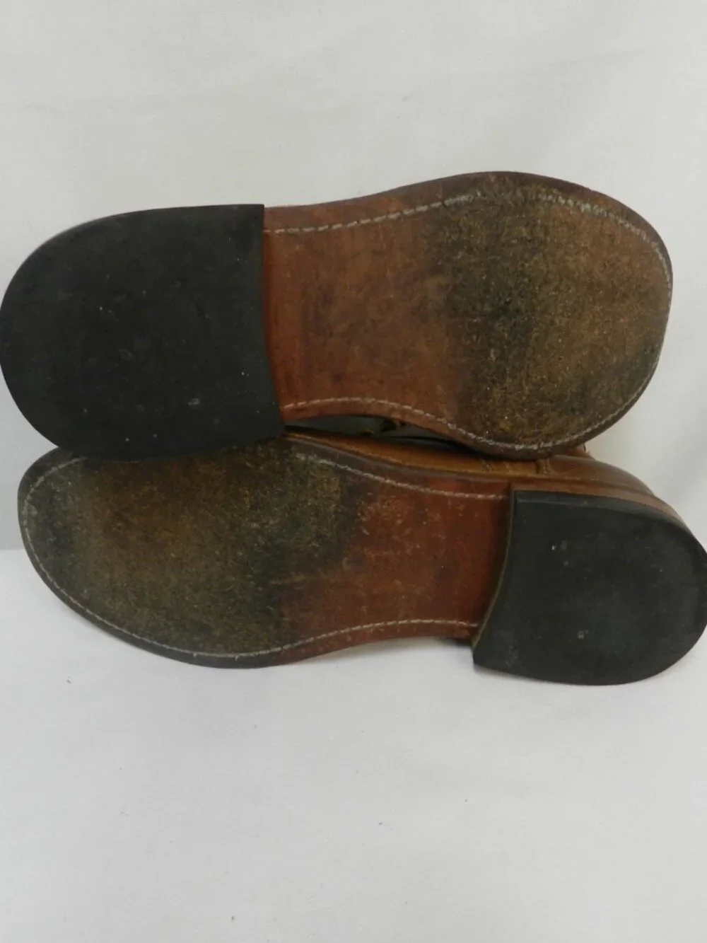 Oak Street Boot Makers Trench Size 7.5 M Leather Handmade ankle boots brown Men